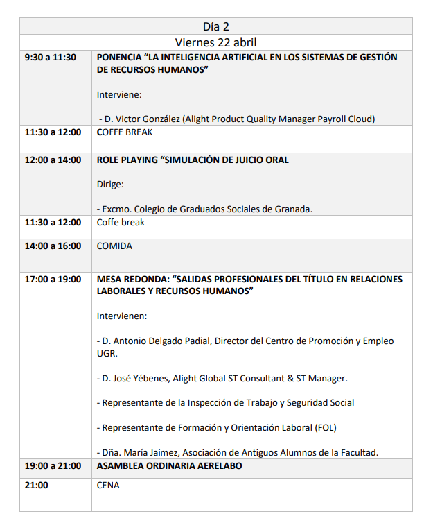 LX CONGRESO AERELABO – GRANADA – AERELABO